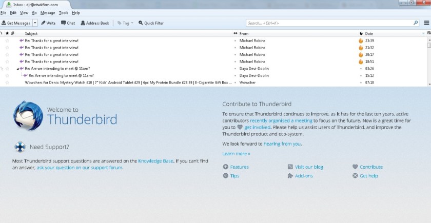 Thunderbird latest version