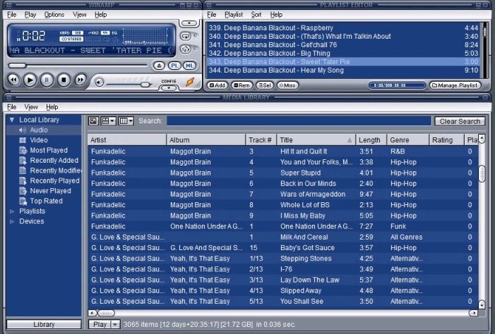 Latest version of Winamp