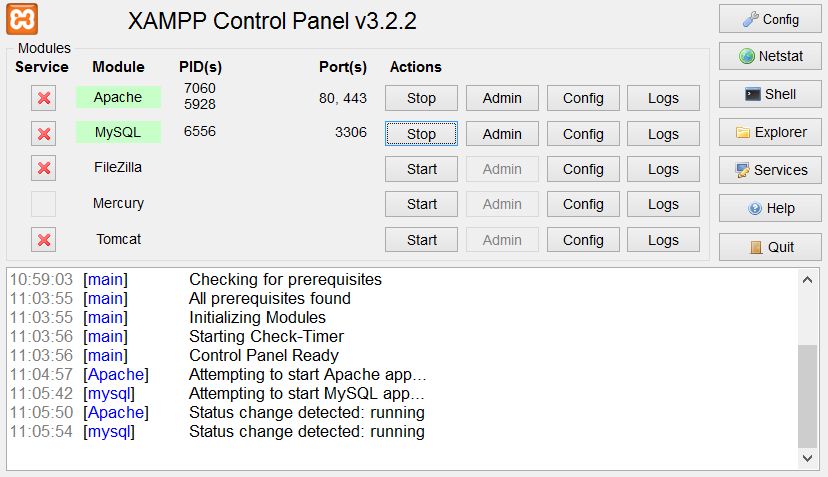 Latest version of XAMPP